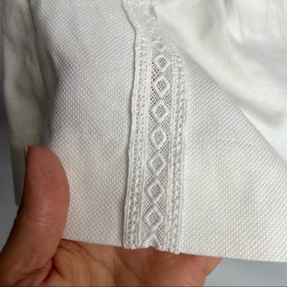 6) J.Crew Embroidered White Mini Skirt Size 10 - Picture 4 of 8